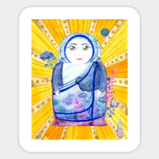 Matryoshka Mother Teresa Sticker